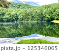川面に映る木々や青空 125346065