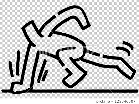 颯爽と飛び越える棒人間。 颯爽と飛び越える棒人間。 125346307