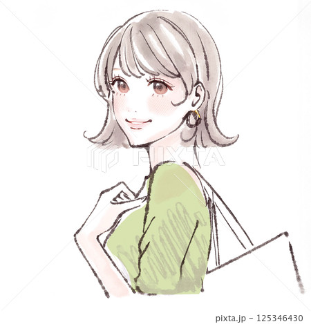 女性・女の子のイラスト素材 125346430