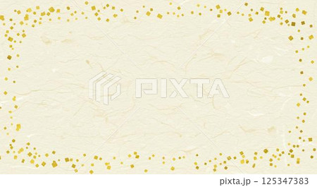 金箔が舞う伝統和紙の高級和風テクスチャ背景 金箔が舞う伝統和紙の高級和風テクスチャ背景 125347383