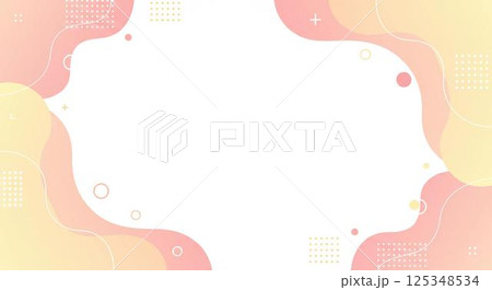 サムネイルで際立つポップな抽象背景デザイン サムネイルで際立つポップな抽象背景デザイン 125348534