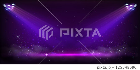Purple stage award ceremony background 125348696