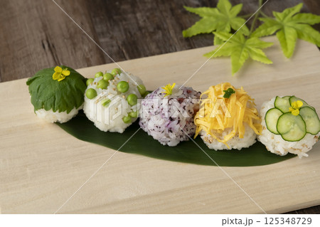 春野菜の手まり寿司 125348729