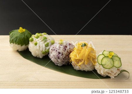 春野菜の手まり寿司 春野菜の手まり寿司 125348733
