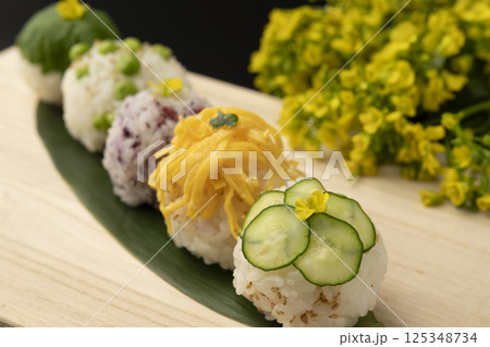 春野菜の手まり寿司 春野菜の手まり寿司 125348734