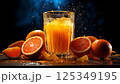 新鮮なオレンジとオレンジのイメージ 125349195