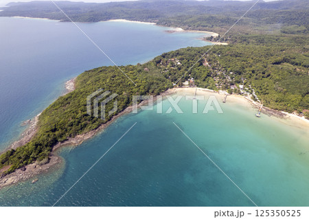 Tropical beach with blue sky Koh Kood or Koh Kut Thailand. 125350525