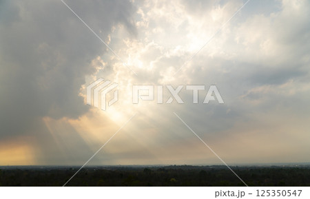 colorful dramatic sky with cloud at sunset colorful dramatic sky with cloud at sunset 125350547