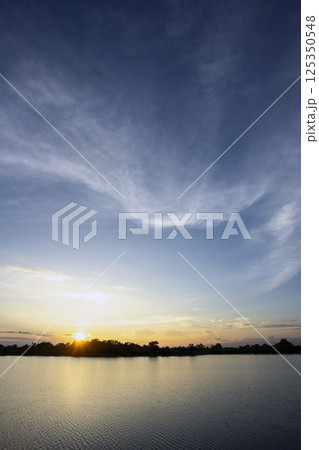 colorful dramatic sky with cloud at sunset colorful dramatic sky with cloud at sunset 125350548