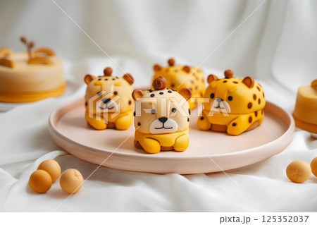 美味しそうなチータの形をしたお菓子 125352037
