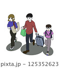 旅行に行く家族 125352623