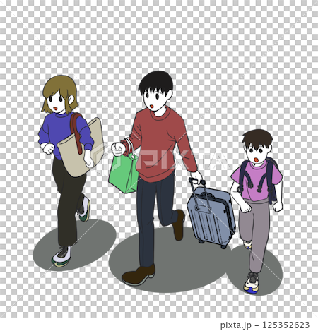 Family going on a trip Family going on a trip 125352623