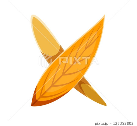 Autumn fall font typeface birch leaf letter X. Autumn harvest English alphabet type element, thanksgiving vector kids ABC symbol. Autumnal typeset sign or Fall season font letter 125352802