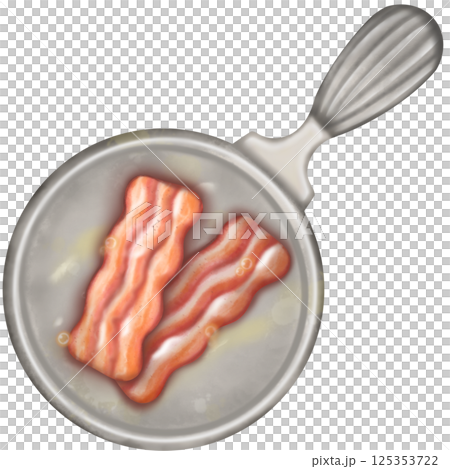 Bacon colorful hand drawn design elements cute. Bacon colorful hand drawn design elements cute. 125353722