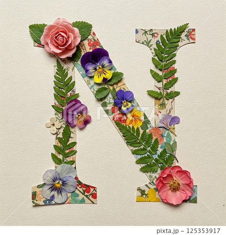 デコパージュ(花文字) デコパージュ(花文字) 125353917