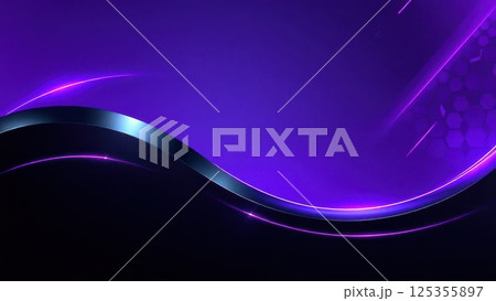 purple and black abstract background with lines and lights 125355897