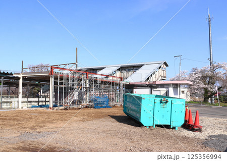 立替中の宇都宮線蒲須坂駅（2024年4月） 125356994