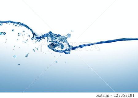 Wave water and bubbles 125358191