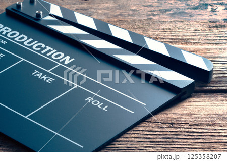Movie clapper board 125358207