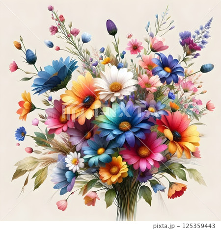 Vibrant Floral Bouquet 125359443