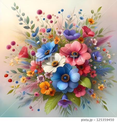 Vibrant Floral Bouquet 125359450