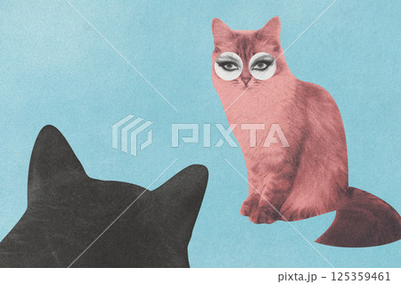 Surreal Feline Artwork Surreal Feline Artwork 125359461