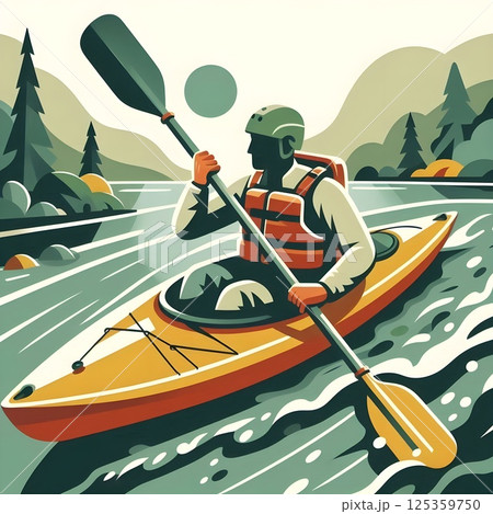 Whitewater Adventures: Navigating Nature's Rapids 125359750