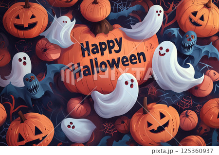 ハロウィンのイメージ | 背景素材 125360937