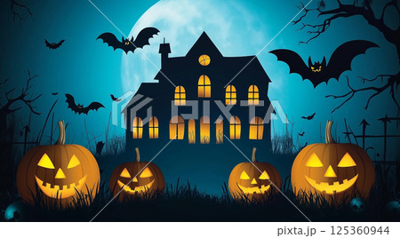 ハロウィンのイメージ | 背景素材 125360944