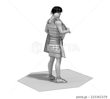 warrior character, 3D rendering, illustration, cg warrior character, 3D rendering, illustration, cg 125361379