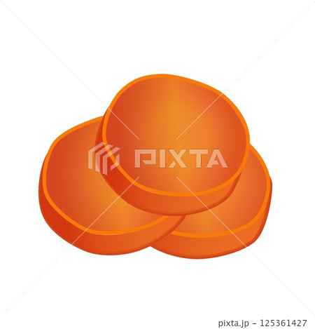 にんじんのグラッセのイラスト 125361427