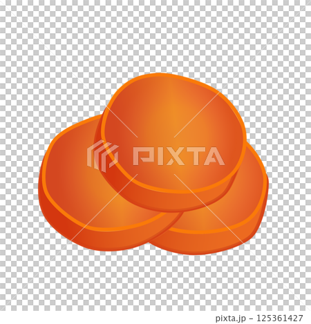 にんじんのグラッセのイラスト 125361427