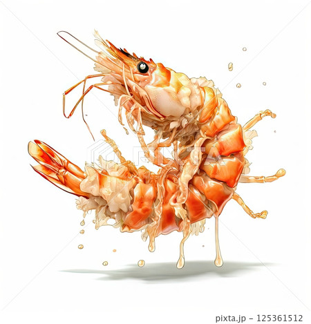 an AI Image Generator, Dramatic Splash of Grilled Shrimp an AI Image Generator, Dramatic Splash of Grilled Shrimp 125361512