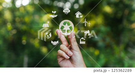 Earth Day,Sustainable environment, recycling and nature conservation 125362289