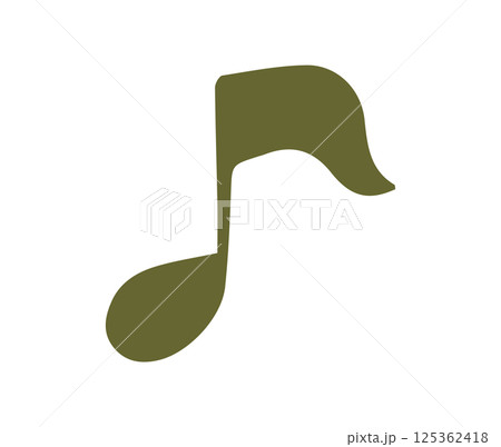 音符の手描きアイコンイラスト 音符の手描きアイコンイラスト 125362418