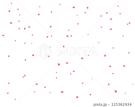 サーモンピンクの紙吹雪 125362934