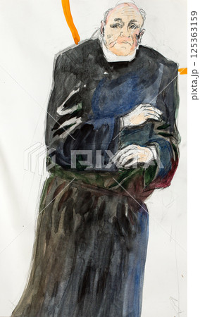 oil painting, portrait, handmade drawing 125363159