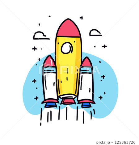 Kennedy Space Center illustration in an doodle inca cartoon style. Simple minimalist drawing of Kennedy Space Center Kennedy Space Center illustration in an doodle inca cartoon style. Simple minimalist drawing of Kennedy Space Center 125363726