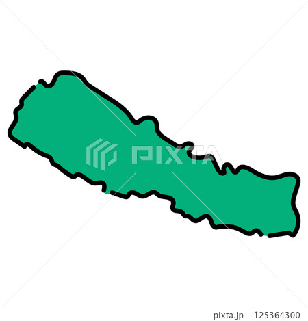 手書き_ネパール_ベクター素材 手書き_ネパール_ベクター素材 125364300