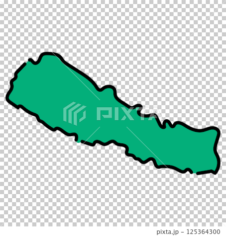 手書き_ネパール_ベクター素材 手書き_ネパール_ベクター素材 125364300