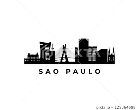 Vector Sao Paulo skyline. 125364689