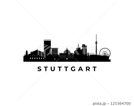 Vector Stuttgart skyline. 125364700