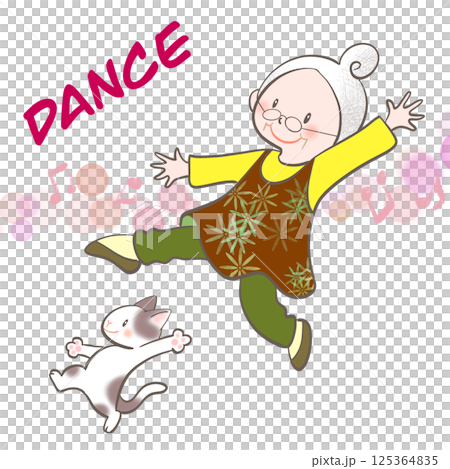 ダンスをするシニア2 ダンスをするシニア2 125364835