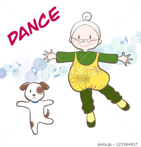 ダンスをするシニア4 125364837