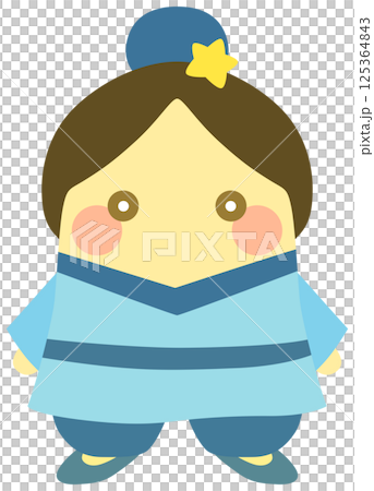 かわいい彦星のイラスト 七夕素材 ベクター かわいい彦星のイラスト 七夕素材 ベクター 125364843