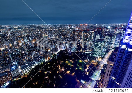【夜景100選】東京都庁展望室からの夜景 【夜景100選】東京都庁展望室からの夜景 125365073