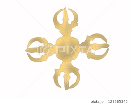 真言密教の羯磨のイラスト 125365342