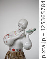 porcelain figurine from the USSR, called girl with viburnum, close-up, details, Polonnoye 125365784