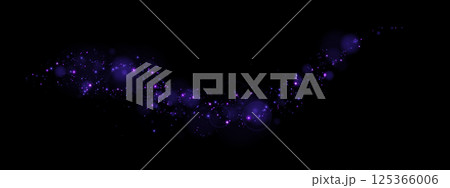 Stunning Purple Cosmic Nebula featuring Stars set against a Deep Black Background that captures the beauty 125366006