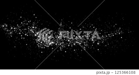 A Starlit Cosmic Background featuring an array of Twinkling Stars set against the expansive Black Space 125366108